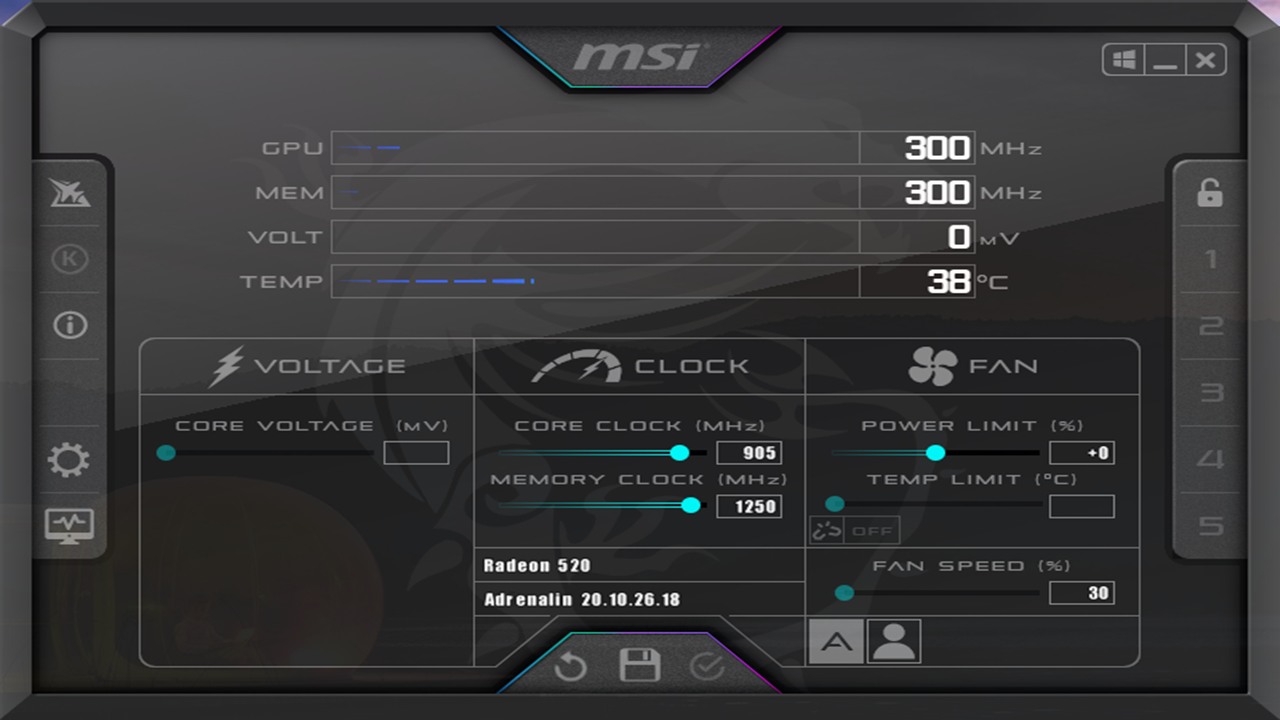 MSI Afterburner  v4.6.2官方版截图