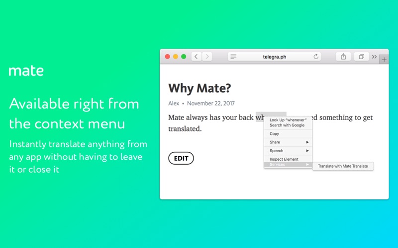 Mate Translate Mac版 V7.0.0 官方版截图