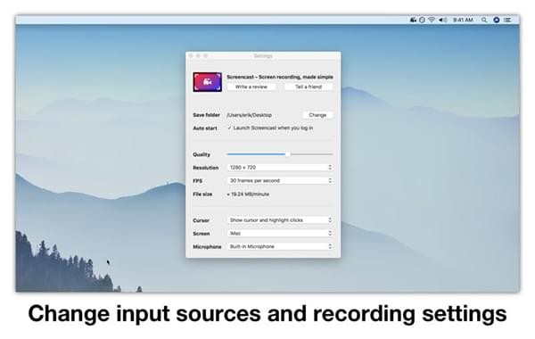 Screencast  Mac版 1.9.3官方版截图