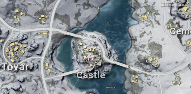 《绝地求生》城堡跳伞位置推荐与城堡打法