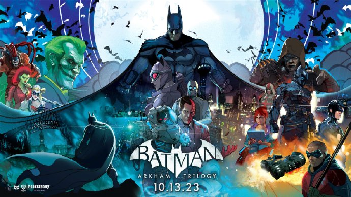 《蝙蝠侠 阿卡姆三部曲》将于10月13日登陆NS平台