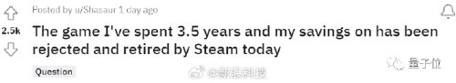游戏因用ChatGPT遭Steam下架 开发者：3年时间和资金打水漂了！