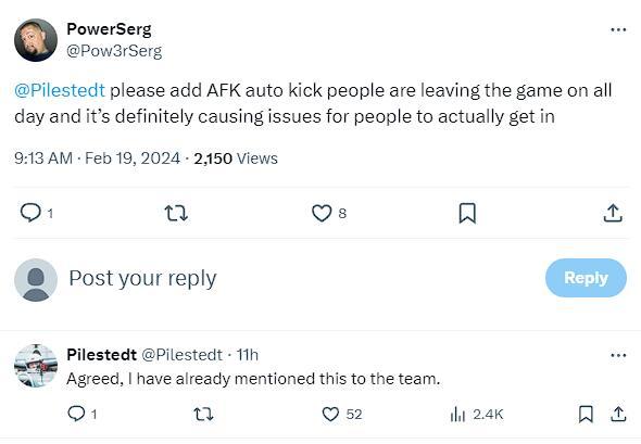 《绝地潜兵2》玩家强烈呼吁开发者Arrowhead踢除AFK士兵，力促游戏体验优化