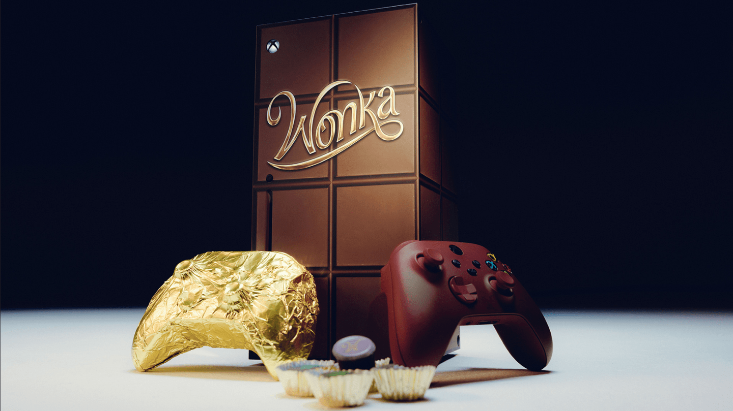 微软与电影《旺卡》联动，推出可食用的巧克力Xbox手柄 